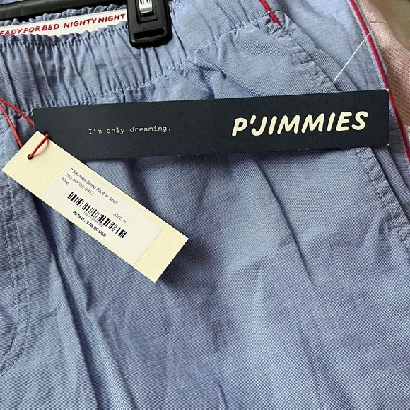 NWT Men's Blue pajama pants by Alex Mill P’Jimmies, size M, 100% cotton - Picture 4 of 7
